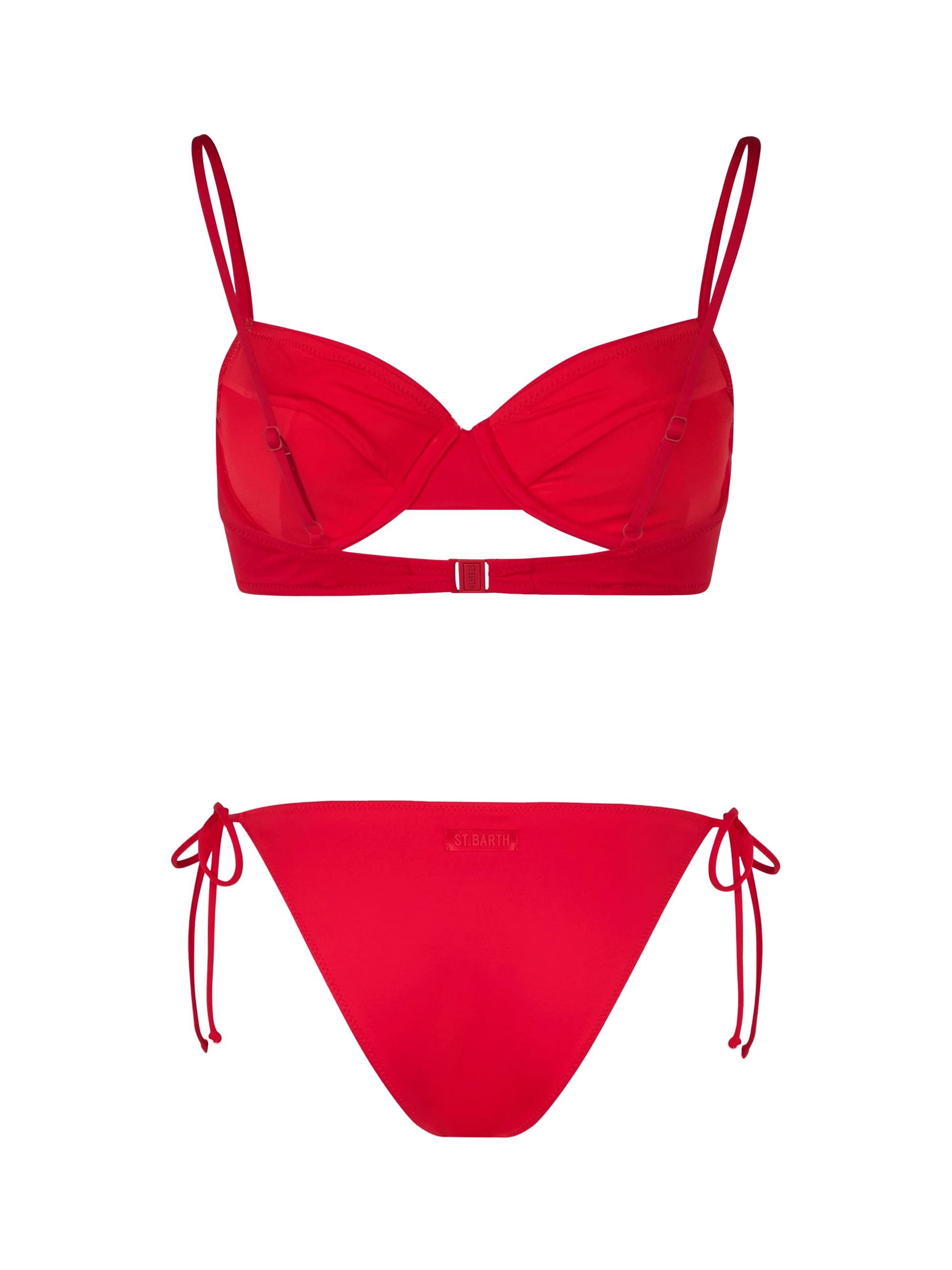 Woman red underwired bralette bikini Bea Virgo - MC2 Saint Barth