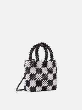 Borsa piccola con perline multicolor