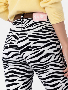 Pantalones vaqueros con estampado de cebra Belleville 