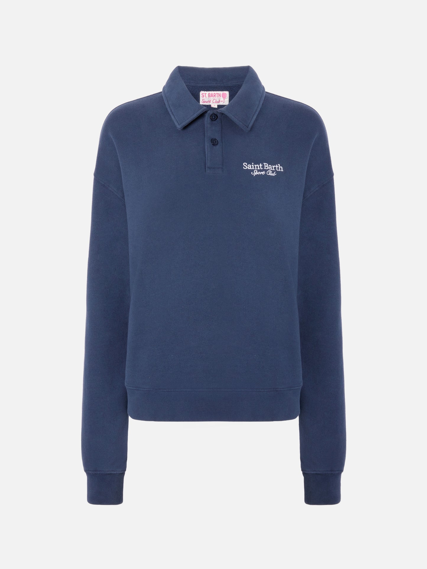 Felpa Berenice blu con ricamo Saint Barth Sport Club