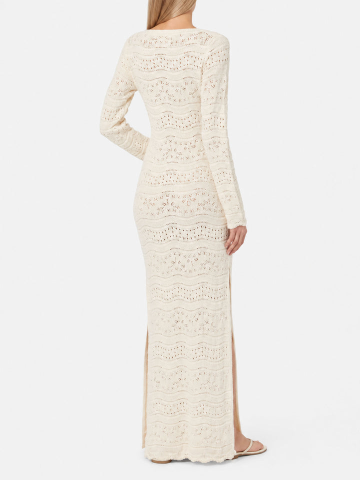 Robe midi en maille Cream Belly 