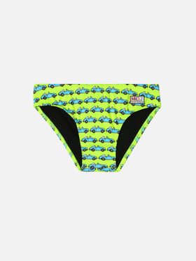 Boy swim briefs Billy with  Porsche car print | PORSCHE SPECIAL EDITION
