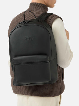 Zaino Backpack in pelle nera