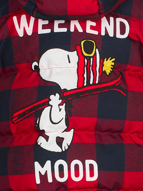 Kinder-Daunenjacke mit Kapuze und Snoopy-Aufdruck | Peanuts-Sonderedition