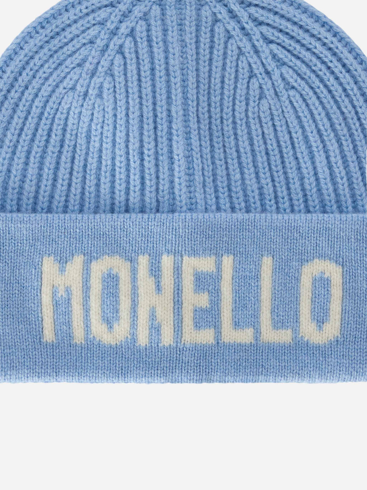 Gorro beanie Benjie Light blue con lettering Monello 