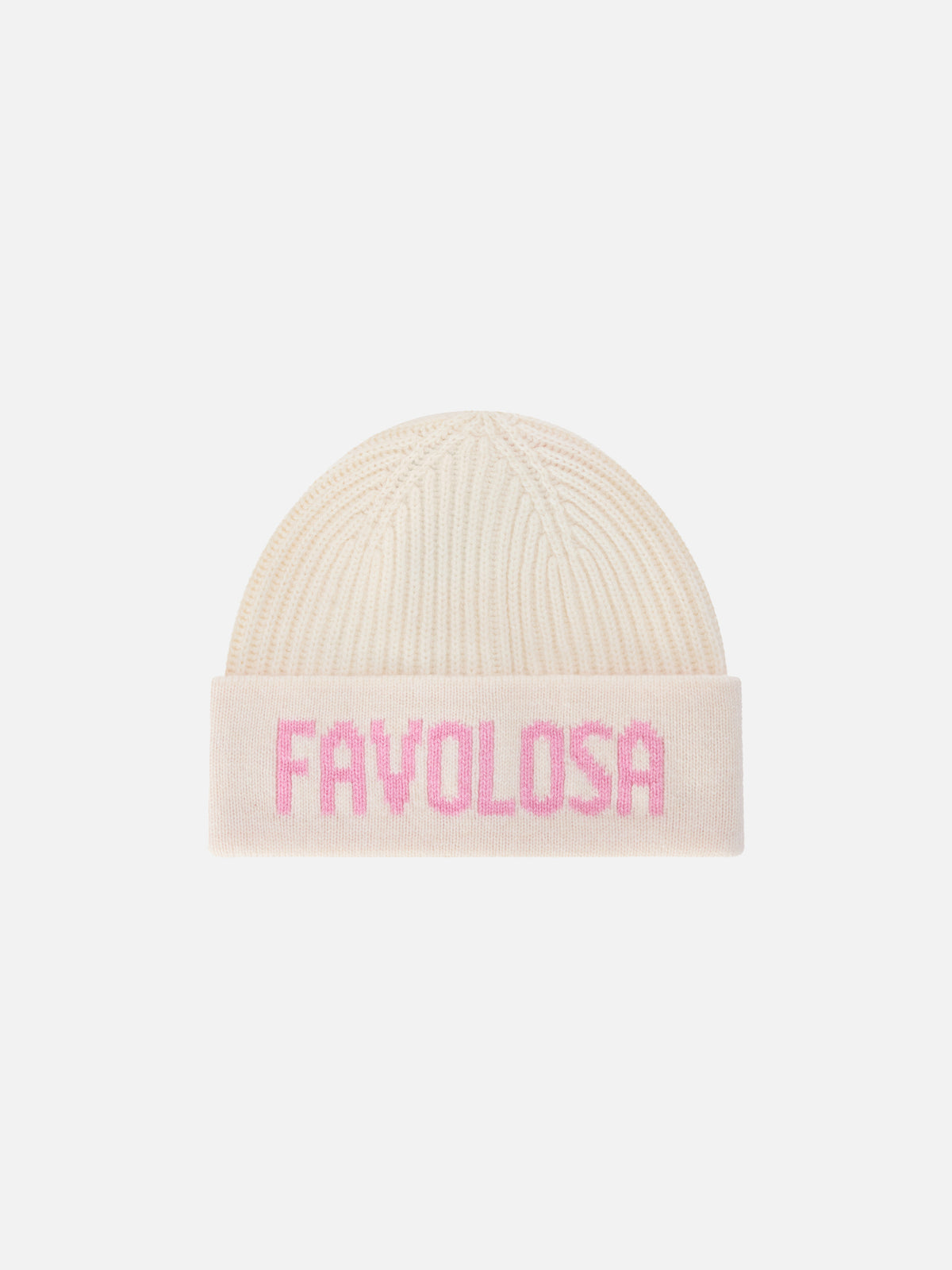 Berretto Benjie off white con lettering Favolosa