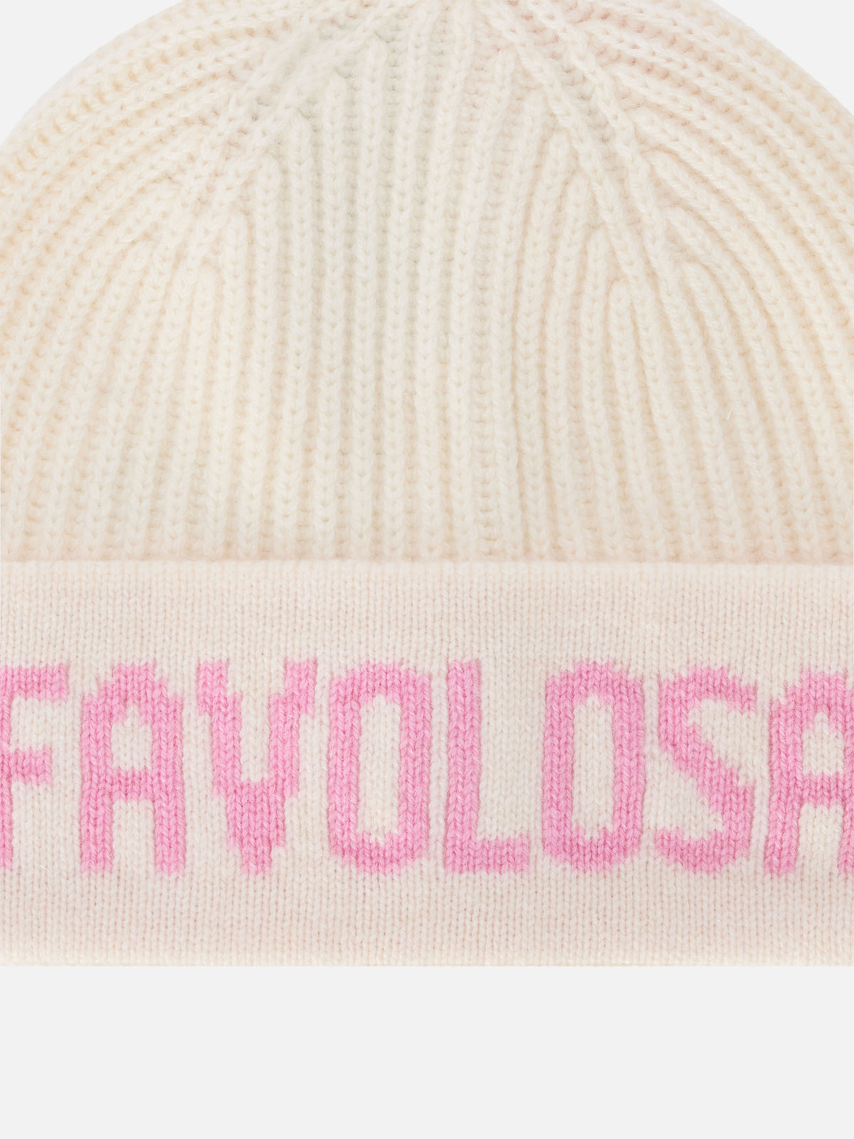 Berretto Benjie off white con lettering Favolosa