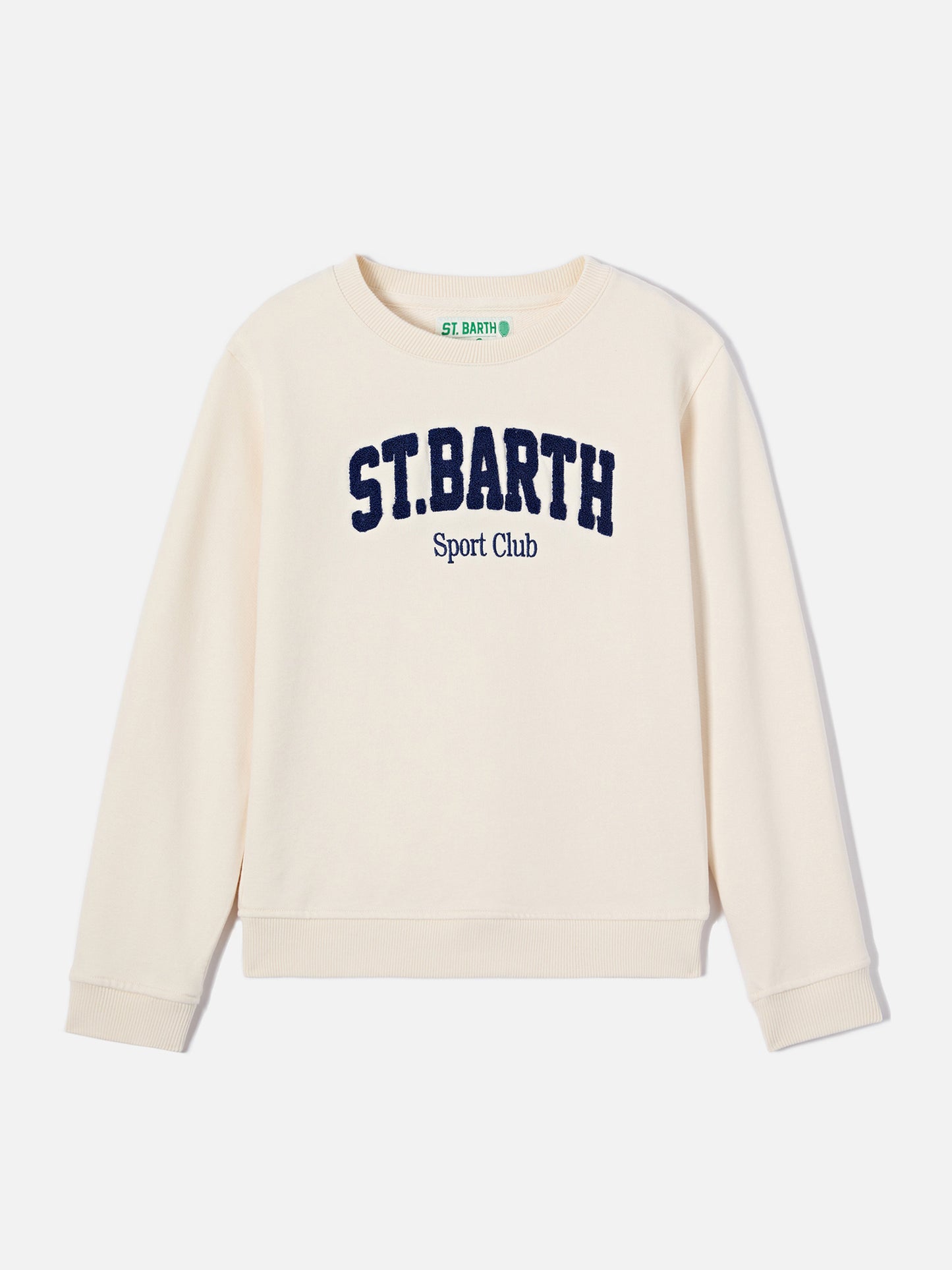 Sweatshirt Bobby couleur crème avec broderie Sport Club 