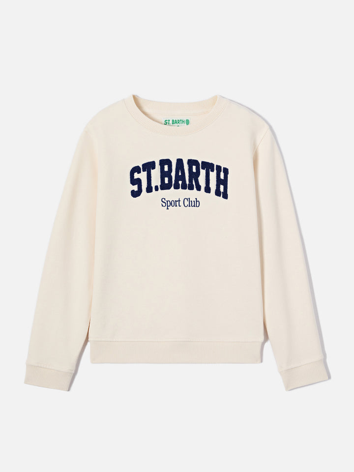 Cream Bobby sweatshirt with Sport Club embroidery