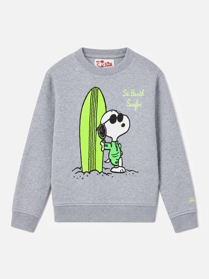 Felpa Bobby grigio melange con stampa Snoopy | Special Edition