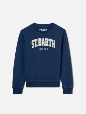 Sweat-shirt Bobby bleu marine avec broderie Sport Club 