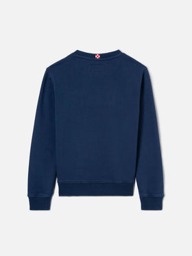 Sweat-shirt Bobby bleu marine avec broderie Sport Club 
