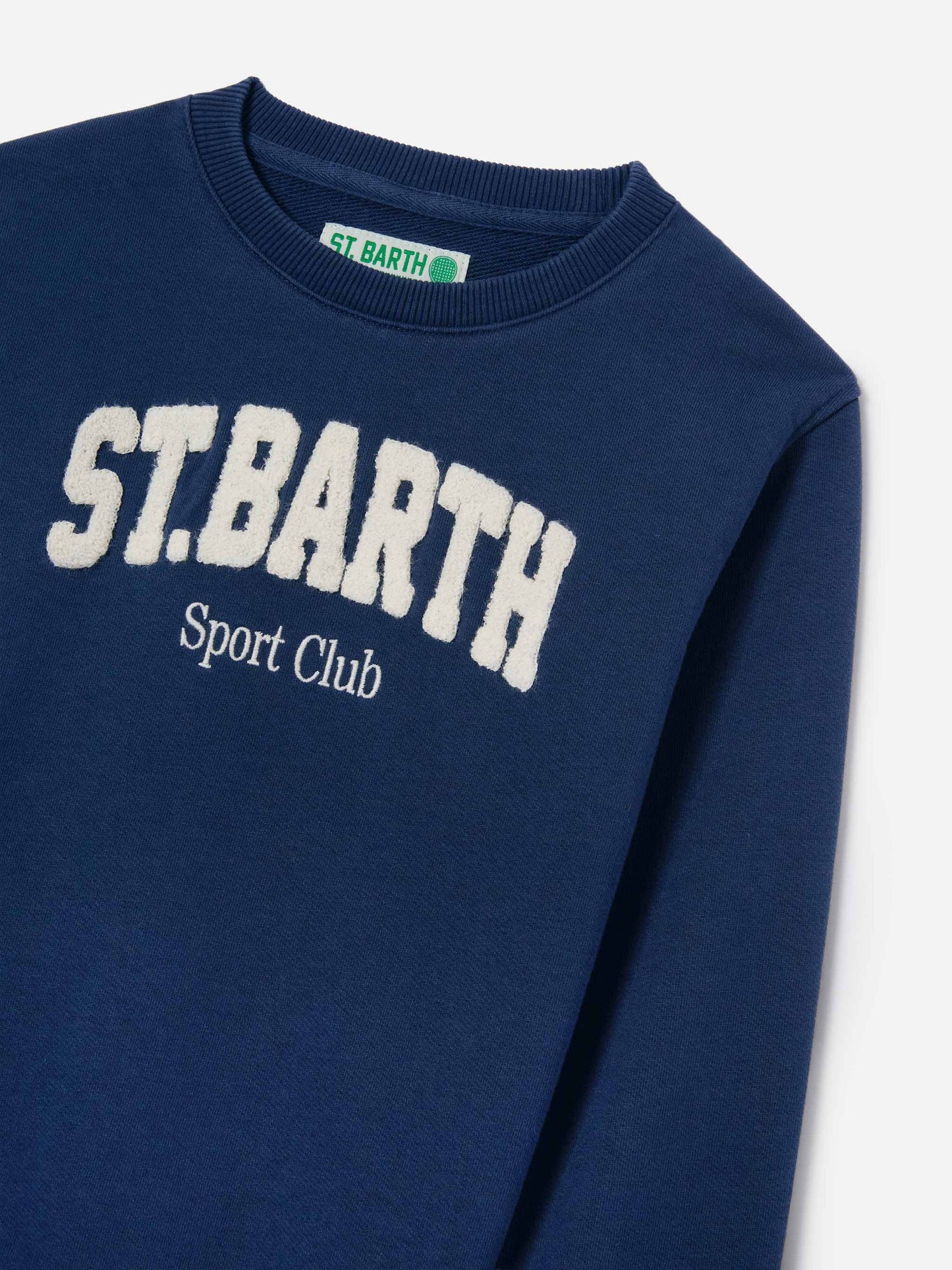Sweat-shirt Bobby bleu marine avec broderie Sport Club 