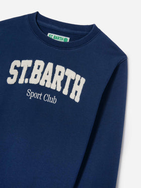 Sweat-shirt Bobby bleu marine avec broderie Sport Club 