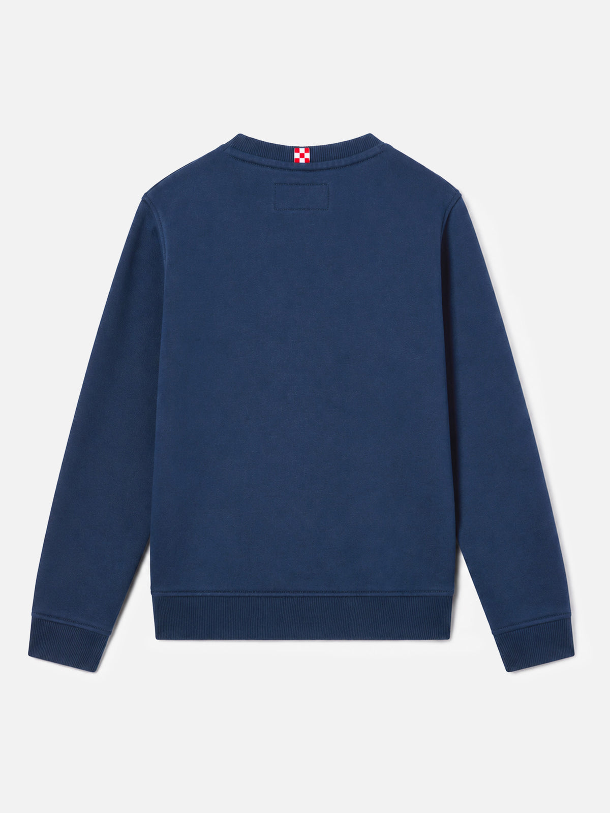 Marineblaues Bobby-Sweatshirt mit Sport Club-Stickerei 
