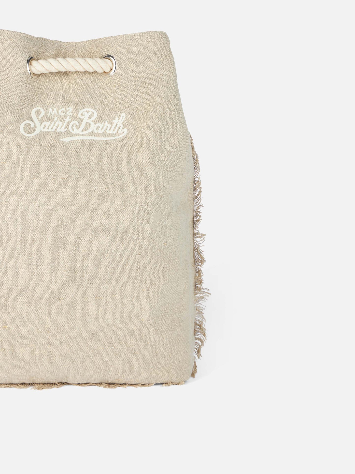 Beige boat linen backpack - MC2 Saint Barth
