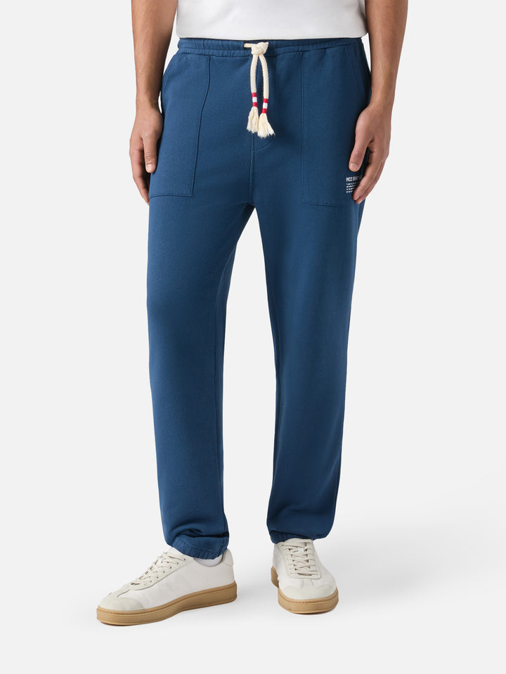 Blue mélange track pants Bolt
