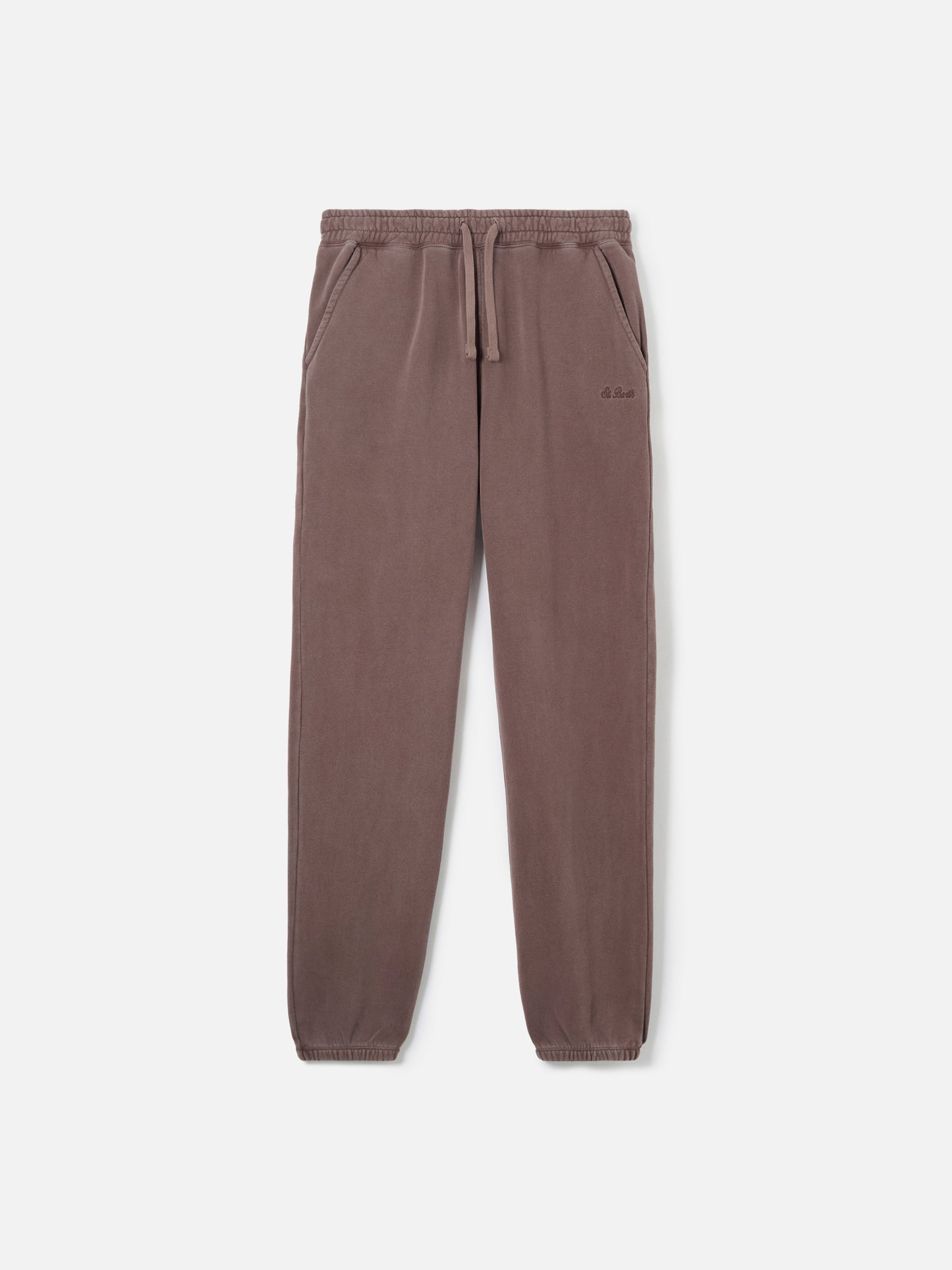 Pantaloni da tuta marroni Bolt con trattamento vintage