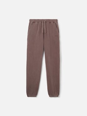 Pantaloni da tuta marroni Bolt con trattamento vintage