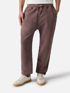 Pantaloni da tuta marroni Bolt con trattamento vintage