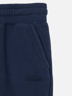 Pantaloni jogger Bolt Jr in cotone blu