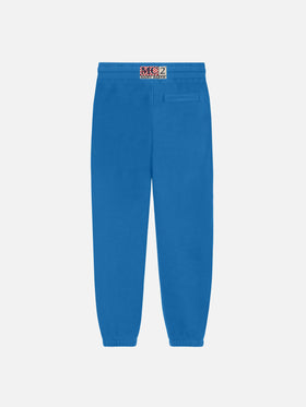 Bolt Jr blaue Fleece-Jogginghose