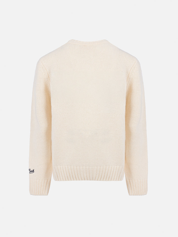 Boy sweater Bombardino with St. Moritz embroidery | ST. MORITZ TOP OF THE WORLD SPECIAL EDITION - MC2 Saint Barth