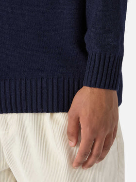 Maglione Bombardino Light blu con jacquard Après Ski