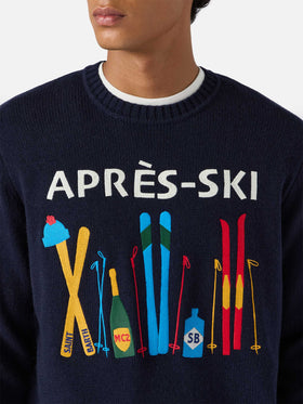 Maglione Bombardino Light blu con jacquard Après Ski