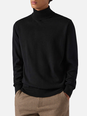 Black merinocash turtleneck Bond