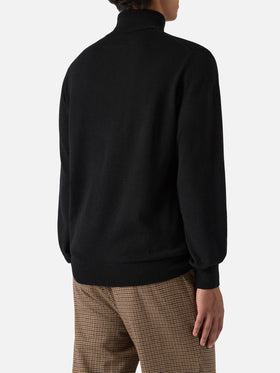 Black merinocash turtleneck Bond