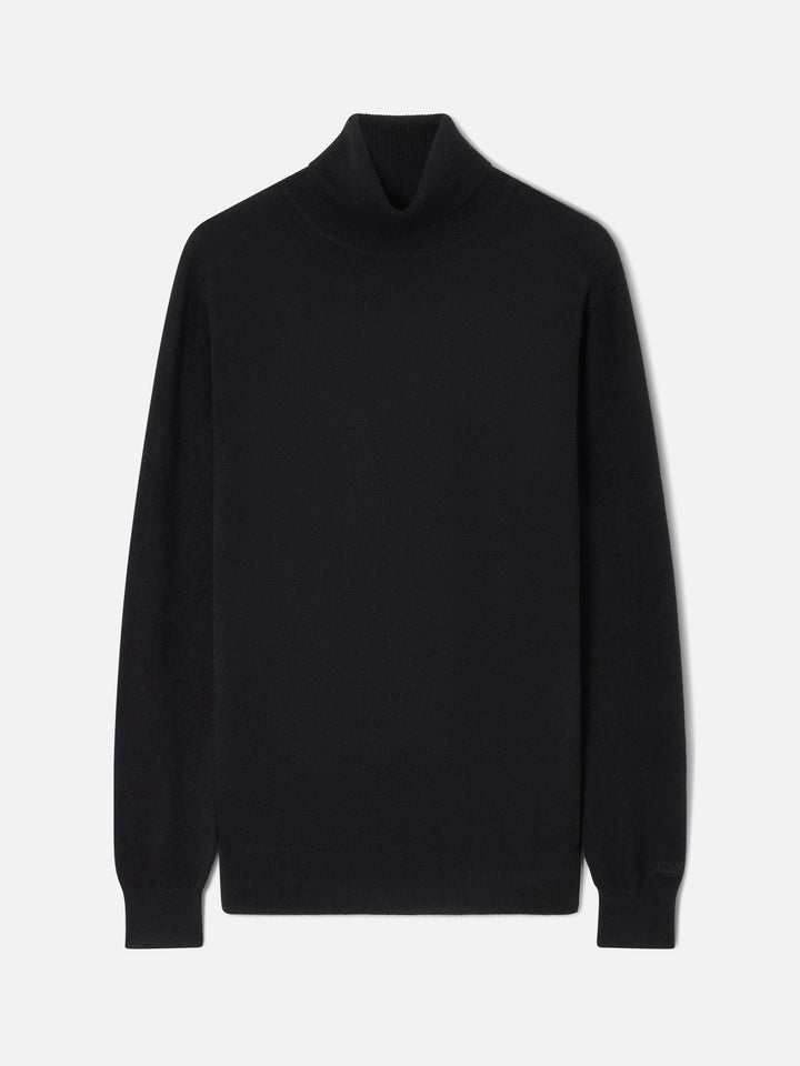 Cuello alto Bond en cachemir negro 