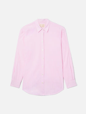 Camicia Brigitte in seersucker a righe rosa