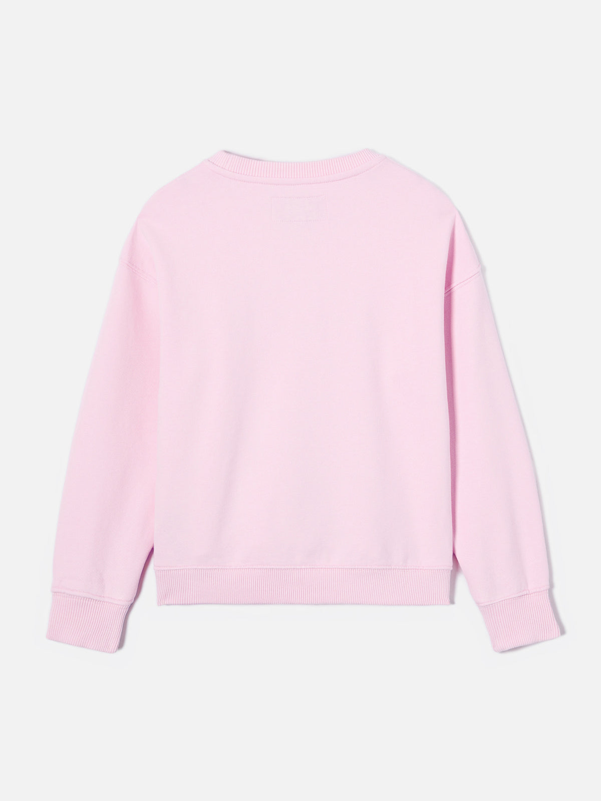 Sudadera Briony con cuello redondo en rosa con logo efecto rizo 