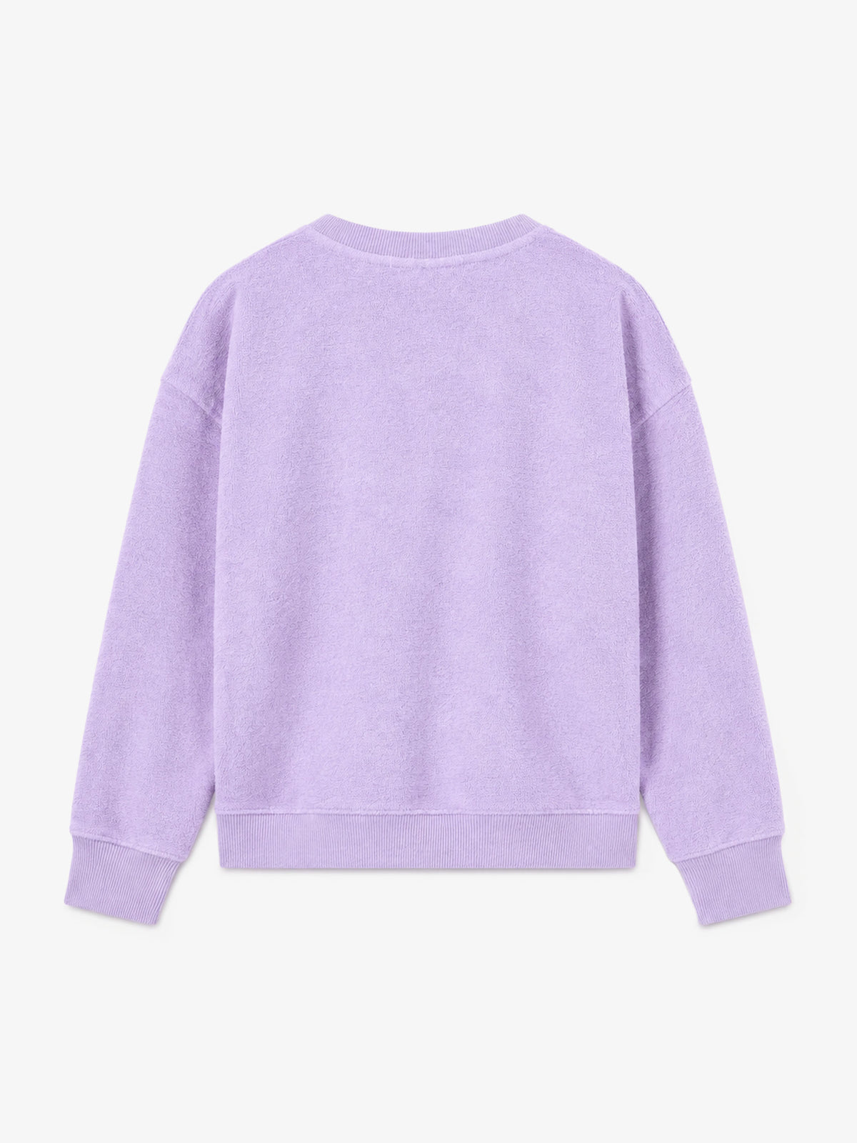 Lilac Sponge Briony sweatshirt with embossed logo