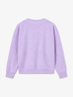 Lilac Sponge Briony sweatshirt with embossed logo