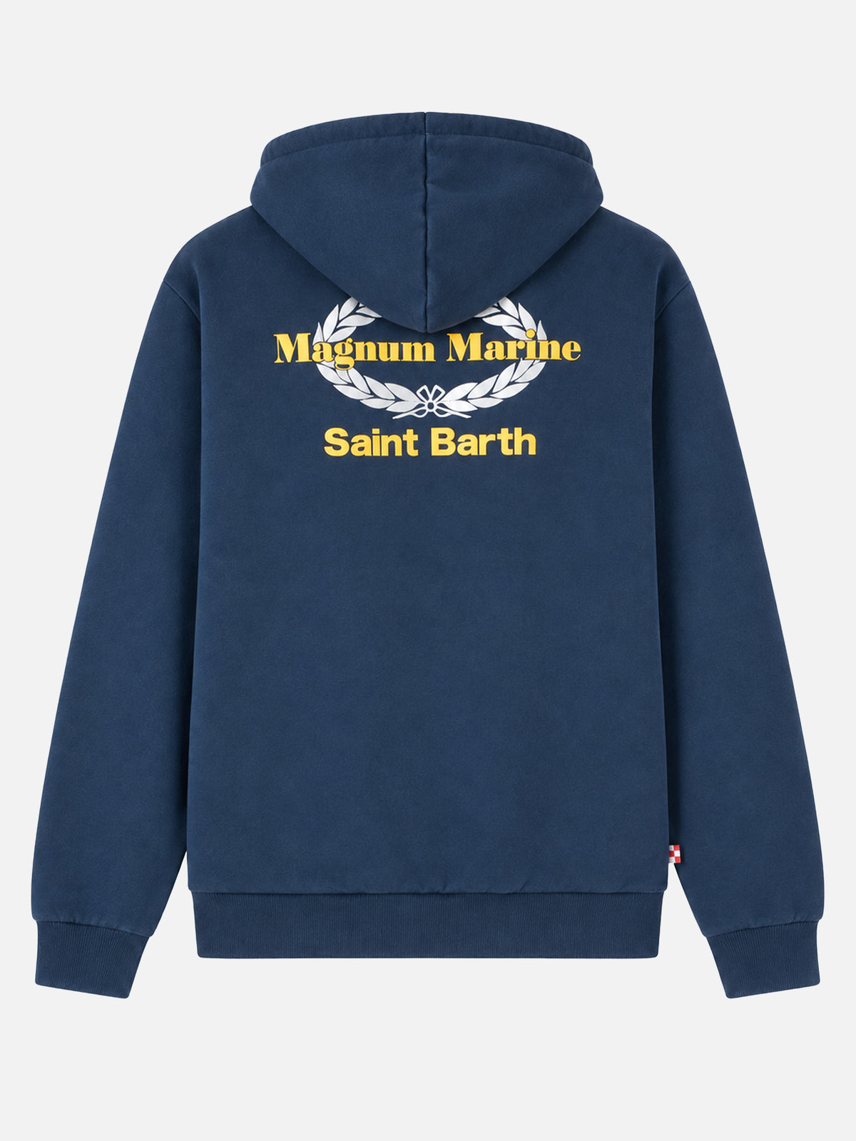 Blauer Hoodie aus Baumwolle mit Magnum Marine Saint Barth-Stickerei | MAGNUM MARINE SPECIAL EDITION 