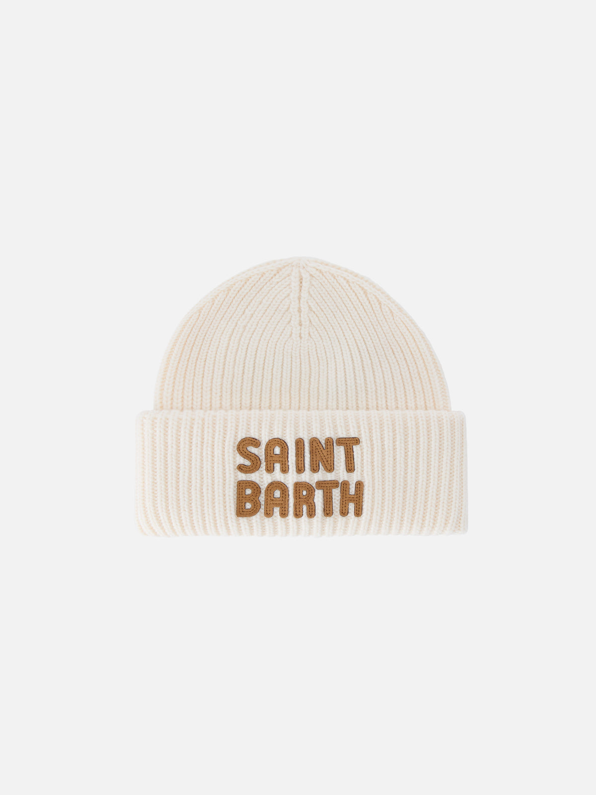 Off-white-Beanie Berry mit Logo-Patch 