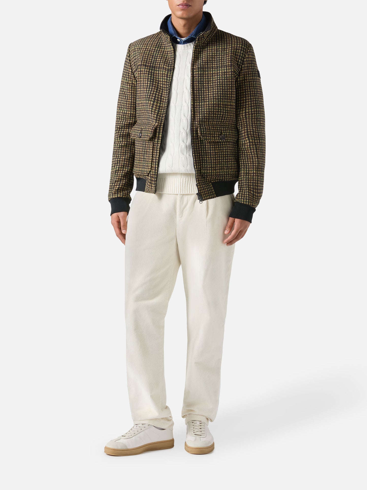 Giacca termica Byron con stampa pied de poule