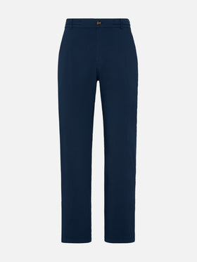 Marineblaue Baumwollhose Calais mit Kordelzug