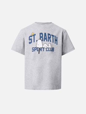 T-shirt Cameron in cotone grigio con stampa Snoopy St. Barth Sport Club | PEANUTS SPECIAL EDITION