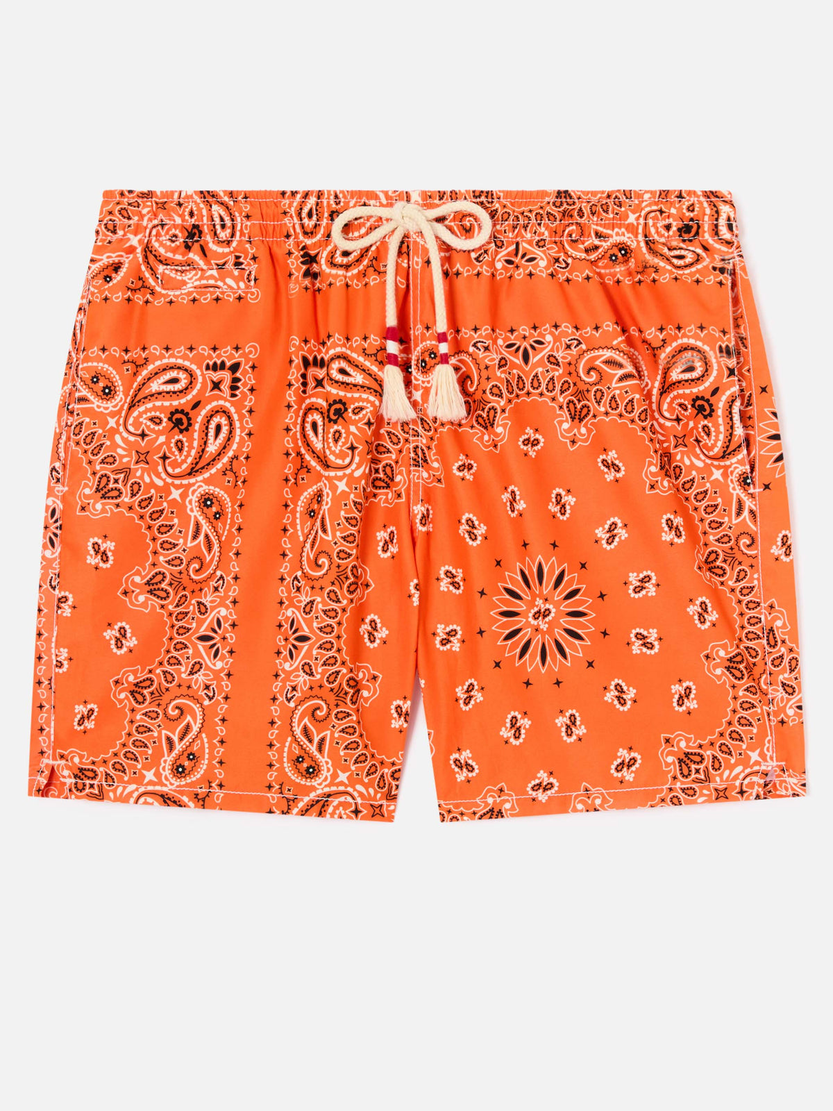 Caprese orangefarbene Bandana-Badeshorts 