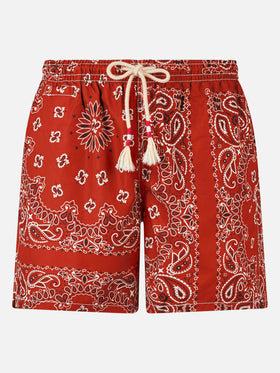 Man swim shorts with bandanna print - MC2 Saint Barth