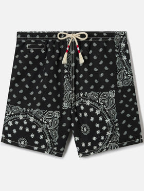 Caprese swim shorts with black bandana print