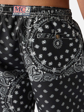 Caprese swim shorts with black bandana print