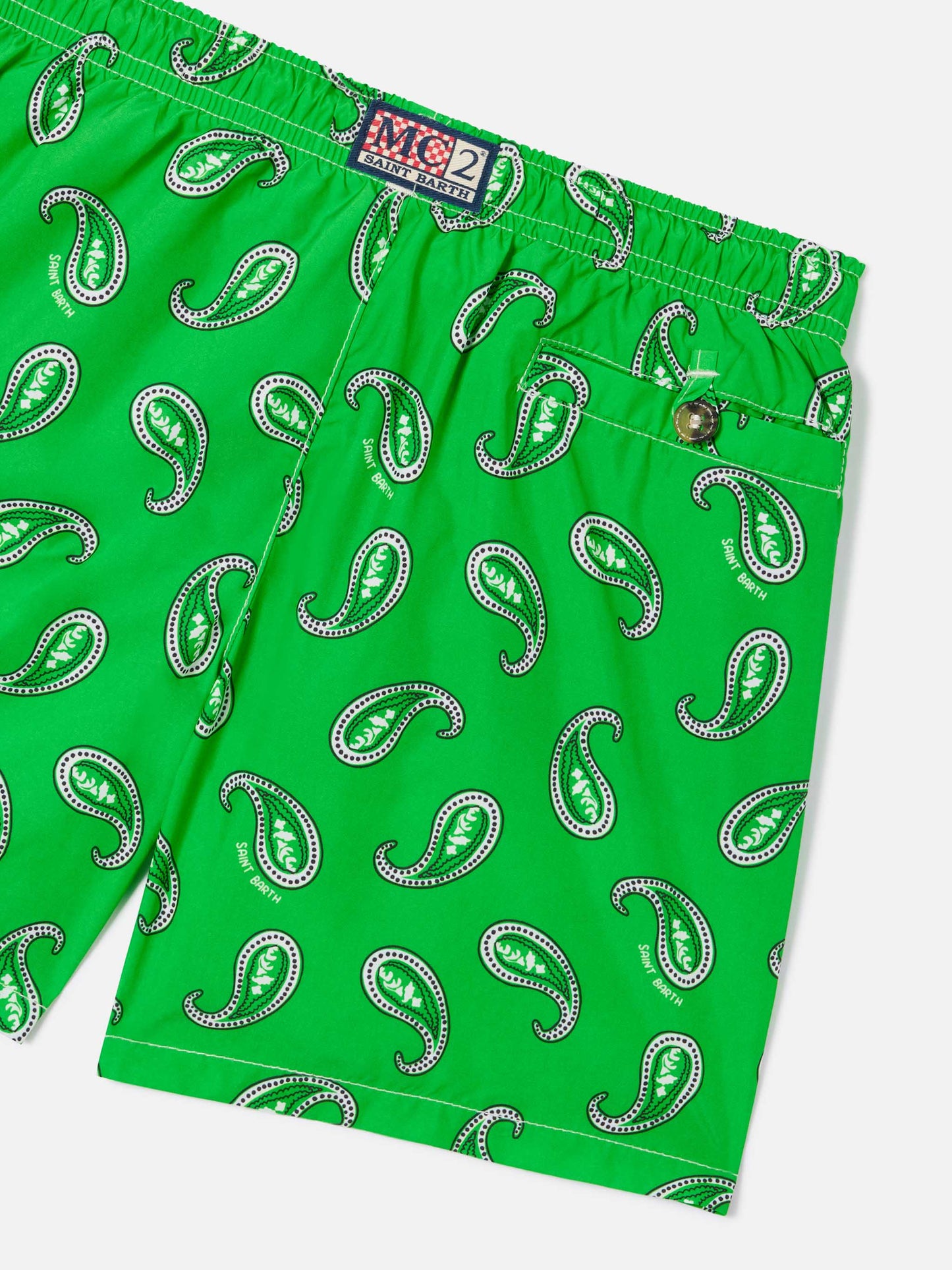 Badeshorts für Jungen mit Paisley-Print 