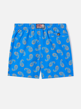 Bluette paisley print boy swim shorts