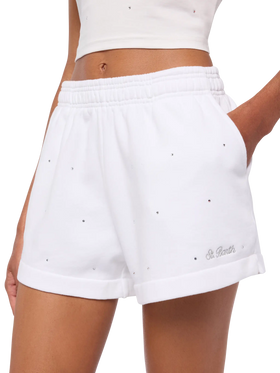 Short en coton léger Cate avec strass 