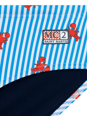 Swim briefs Cayo with lobster print - MC2 Saint Barth