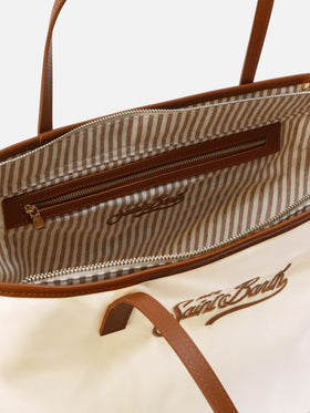 Borsa City regular bianca in nylon